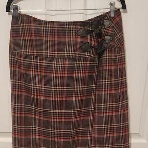 Cato Ladies Plaid Wrap Skirt